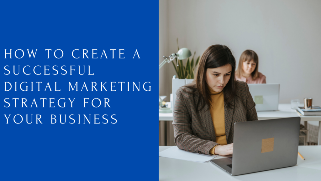 woman working for creating business strategy