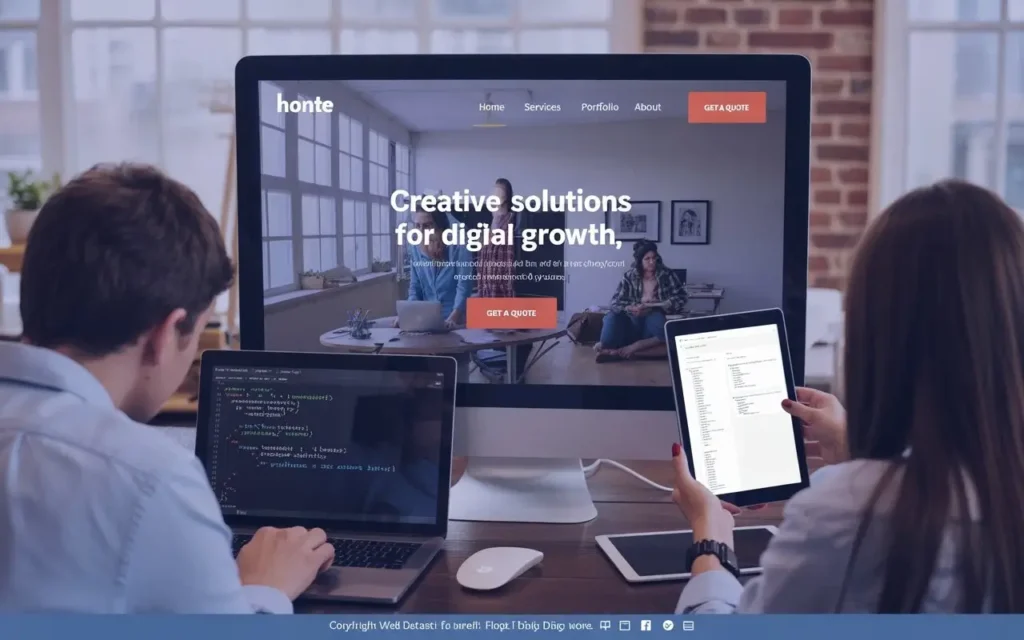 team is designing and developing the website
